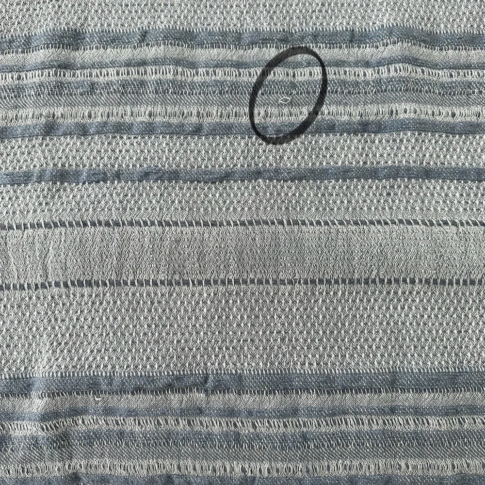 Hearth & Hand Magnolia Vintage Blue Textured Stripe Dobby Throw Blanket